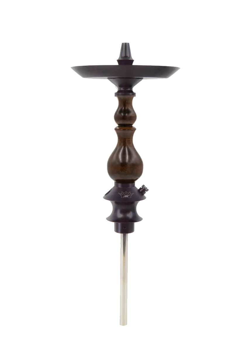 regal-bishop-brown-wood-shisha-edelstahl-2-bowls image 1
