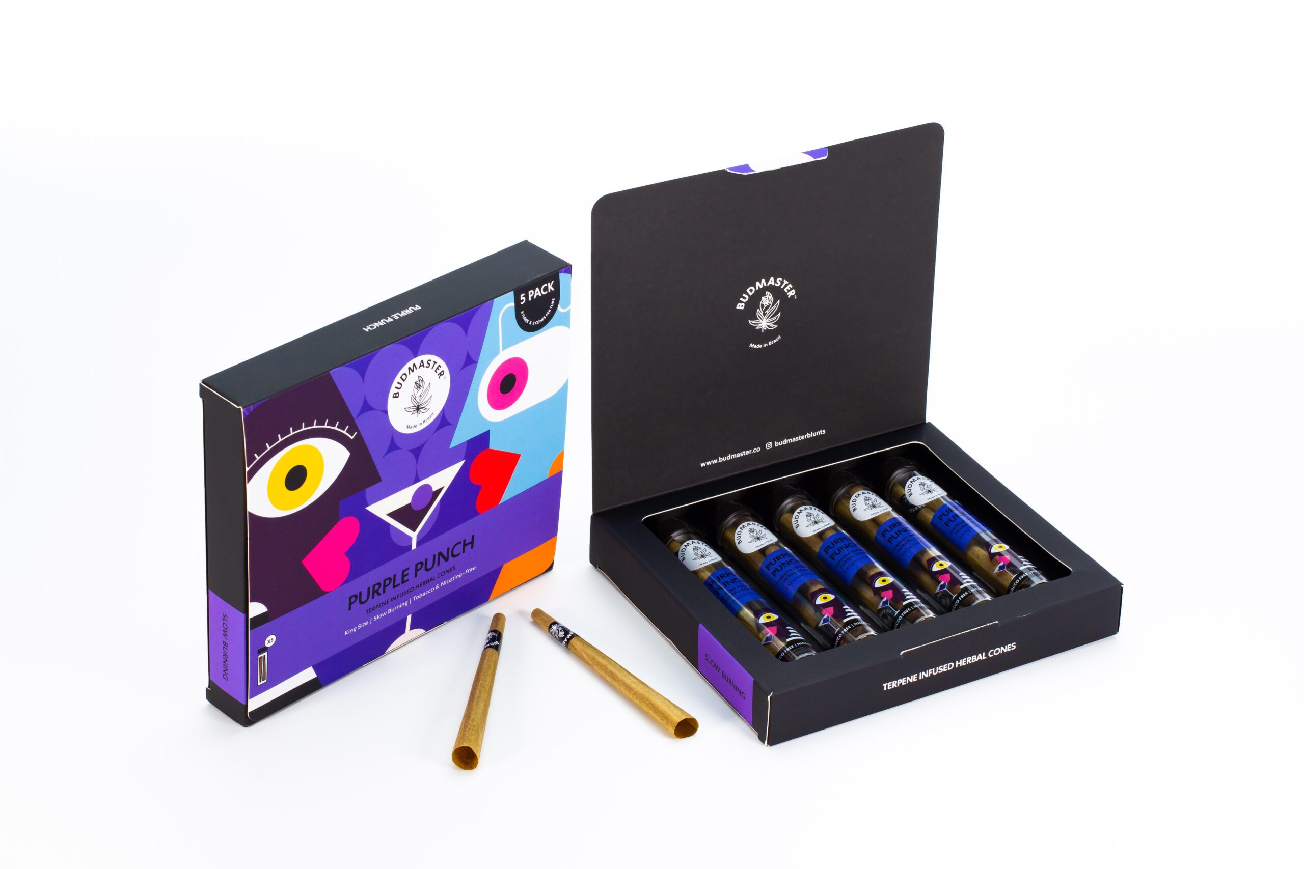 budmaster-purple-punch-blunt-cones-5er-tabakfrei image 2
