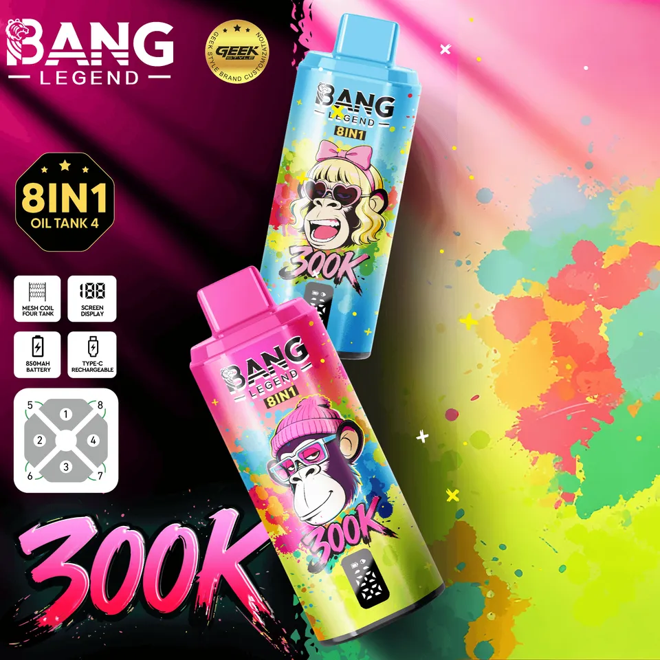 bang-vape-bang-legend-geek-300k-einweg-vape-8-in-1-300000 image 1