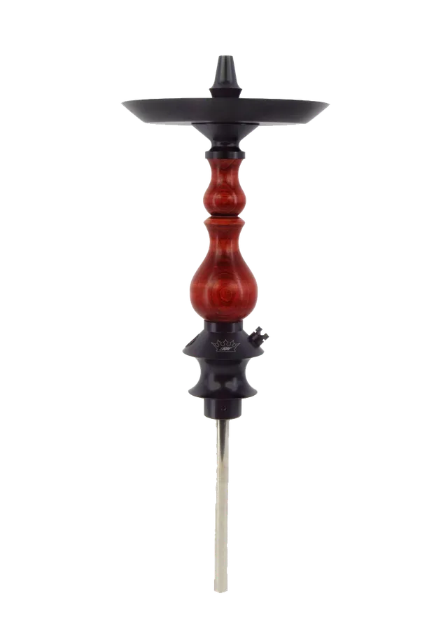 regal-bishop-red-wood-shisha-holz-edelstahl-mit-2-k-pfen image 1