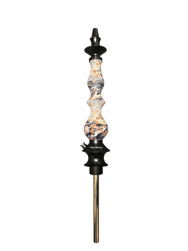 regal-queen-epoxy-shisha-black-white-marble-rose image 1