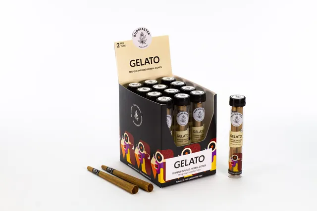 budmaster-gelato-blunt-cones-nikotinfrei-12-tubes image 1