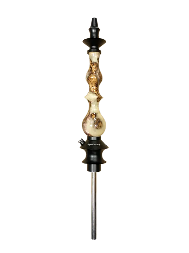 regal-queen-pear-winewood-pink-swirl-epoxy-shisha-komplettset image 1