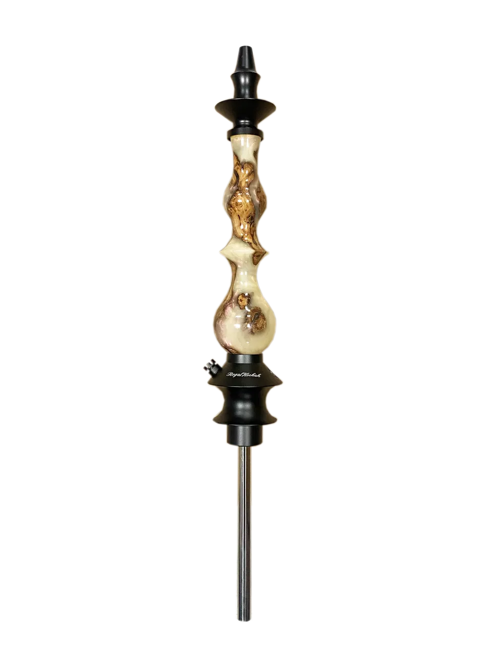 regal-queen-pear-winewood-pink-swirl-epoxy-shisha-komplettset image 1
