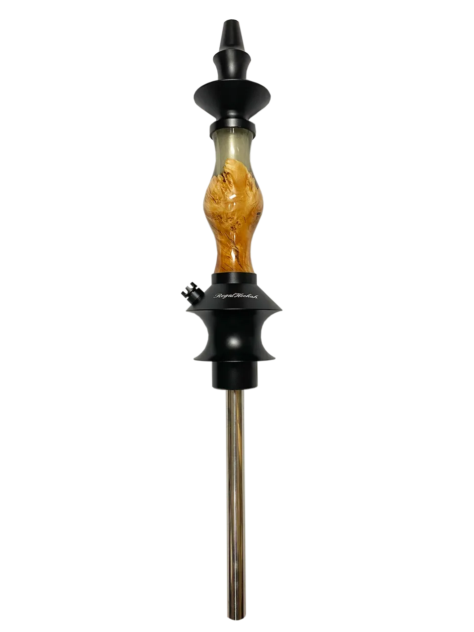 regal-joker-burl-epoxy-green-shisha-edelstahl-holz image 1