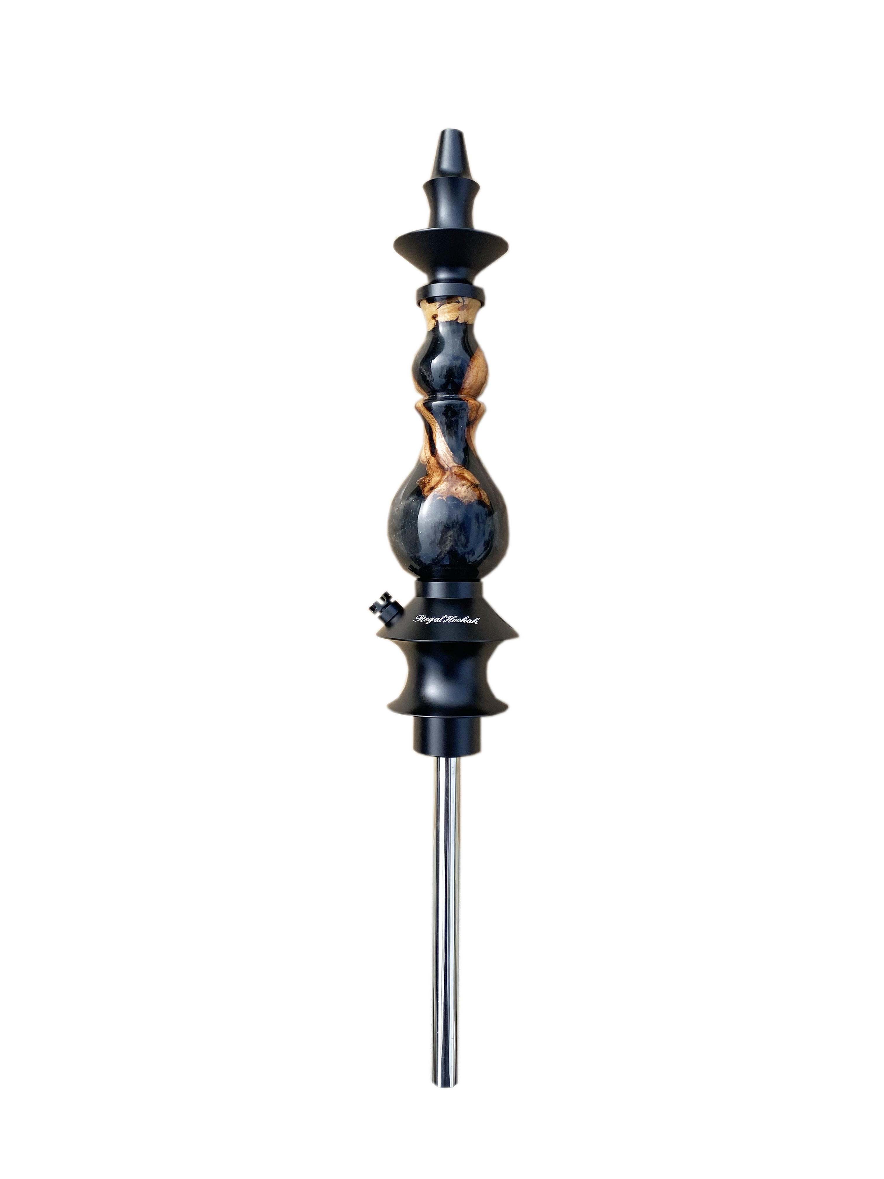 regal-bishop-black-winewood-epoxy-shisha-edelstahl image 1