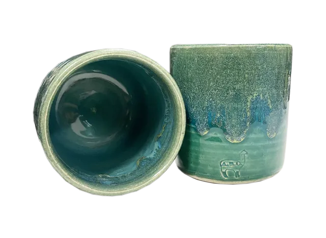 alpaca-small-cup-keramik-becher-handgemacht image 1