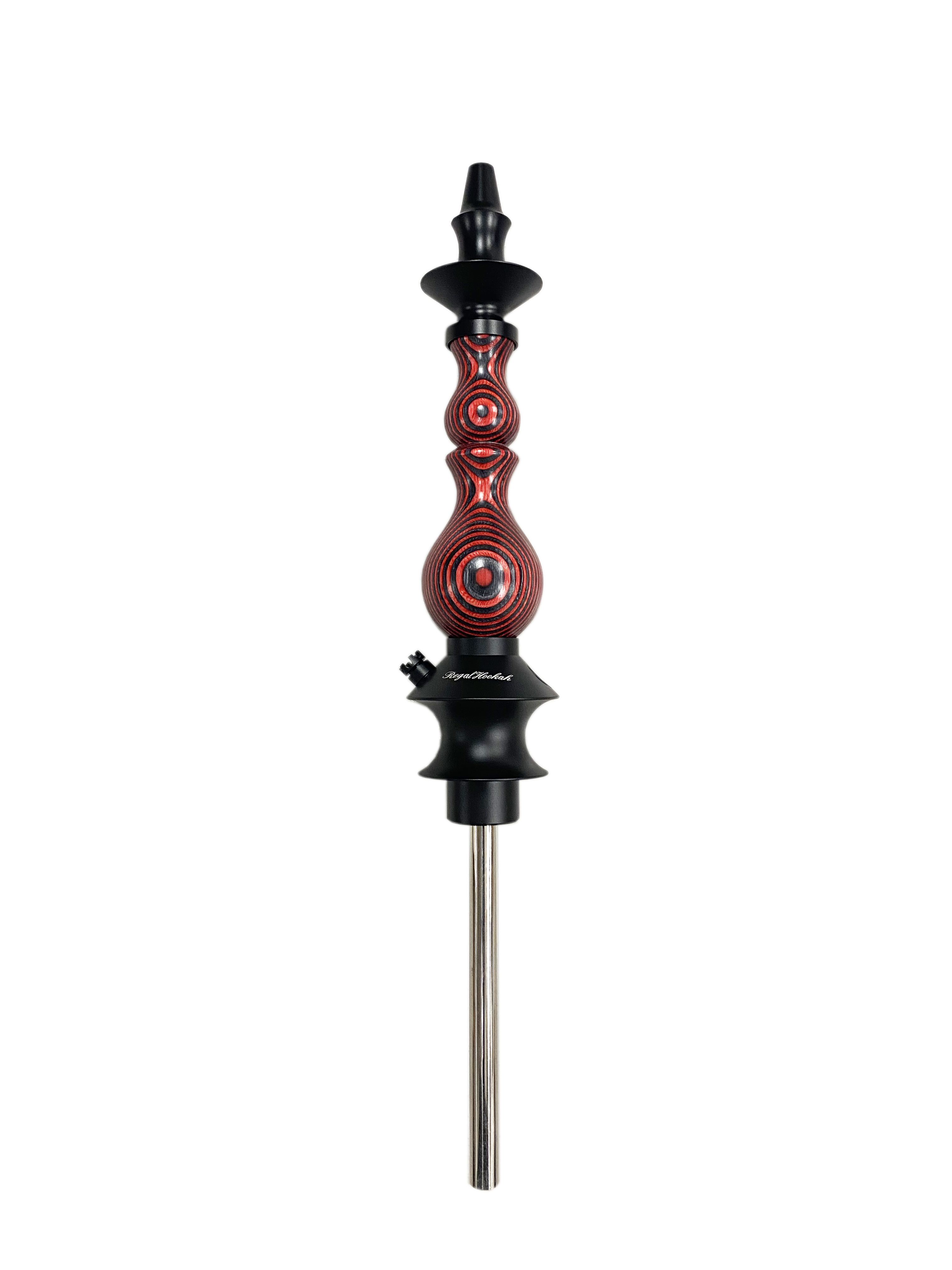 regal-bishop-dymondwood-red-shisha-edelstahl-weitdurchzug image 1