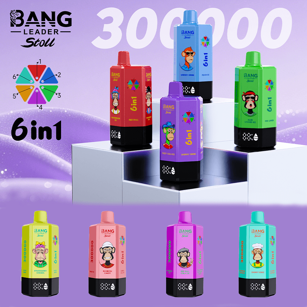 bang-leader-stoll-300k-einweg-vape-6-in-1-300k-1-st image 1