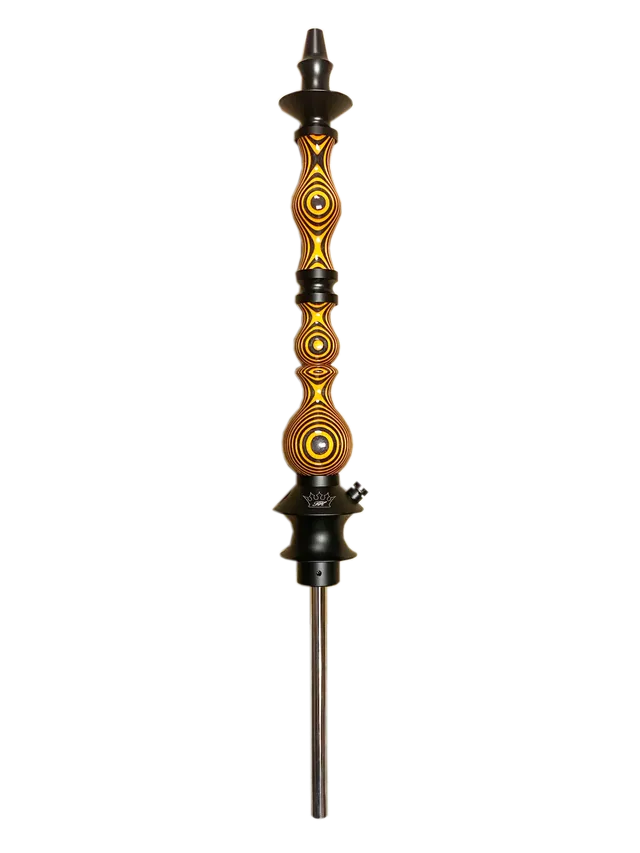 regal-king-dymondwood-shisha-orange-edelstahl-mit-2-k-pfen image 1