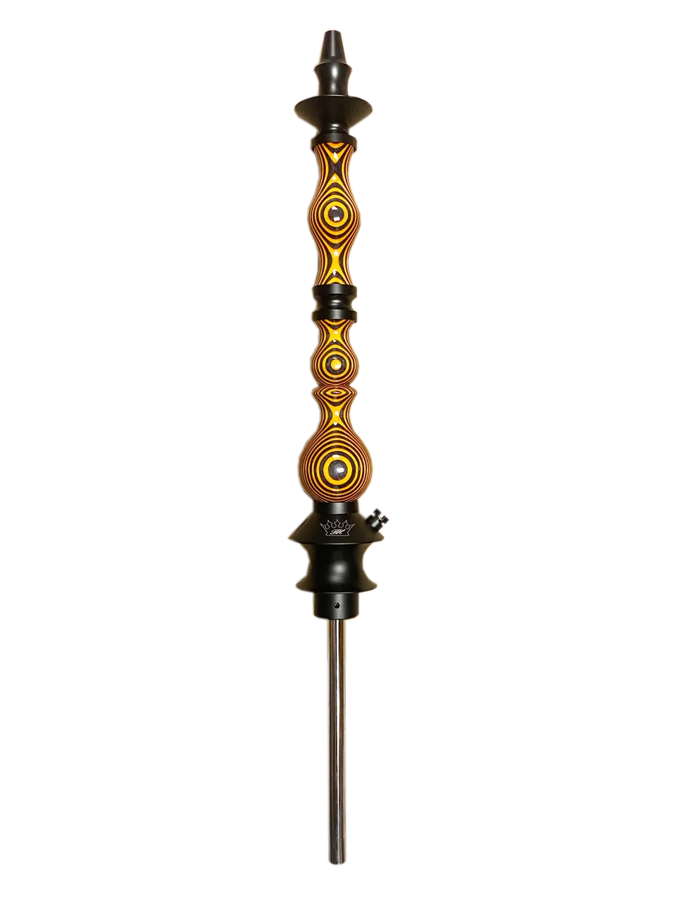 regal-king-dymondwood-shisha-orange-edelstahl-mit-2-k-pfen image 1
