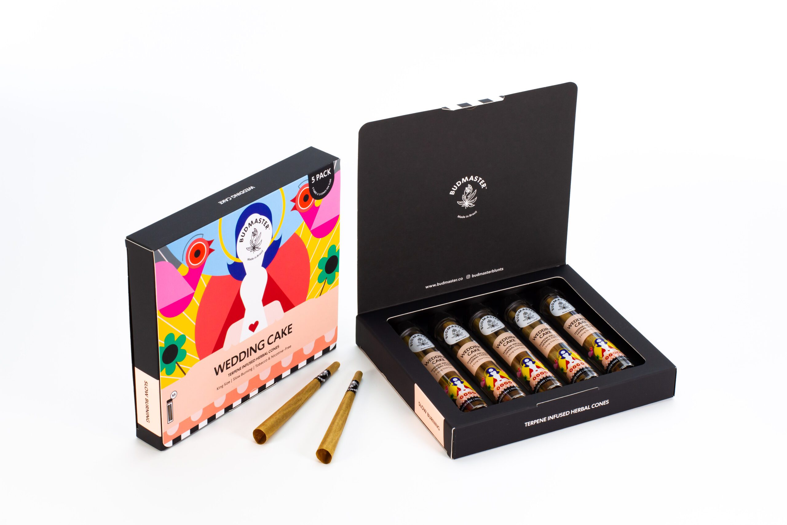 budmaster-blunt-cones-wedding-cake-blunts-5er-pack-nikotinfrei image 3