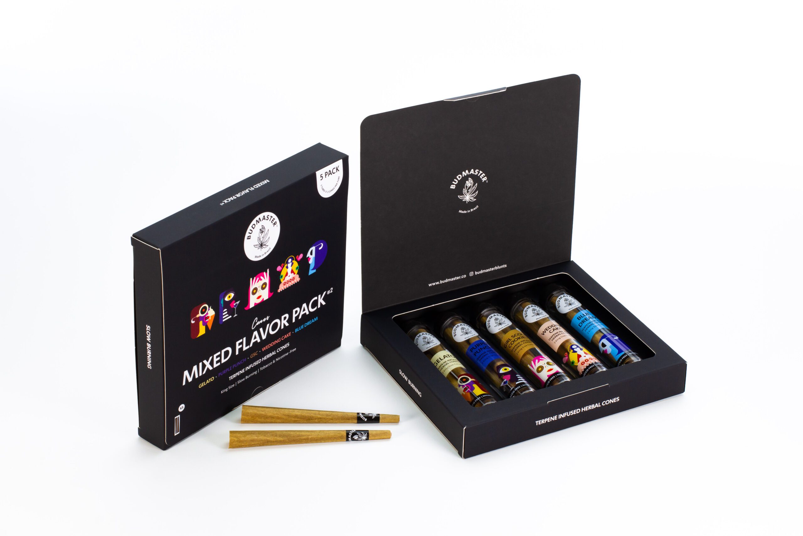 budmaster-blunt-cones-mix-pack-2-cones-5er-box-tabakfrei image 3