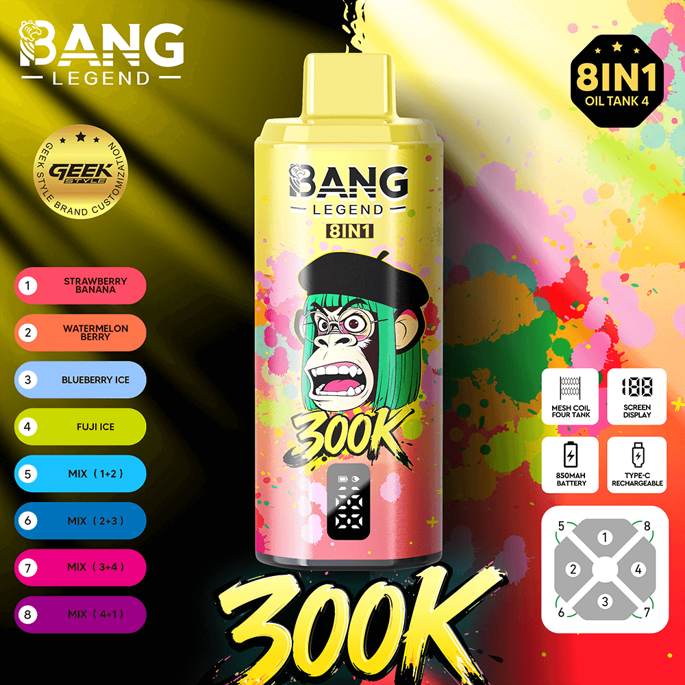 bang-vape-bang-legend-geek-300k-einweg-vape-8-in-1-300000 image 8