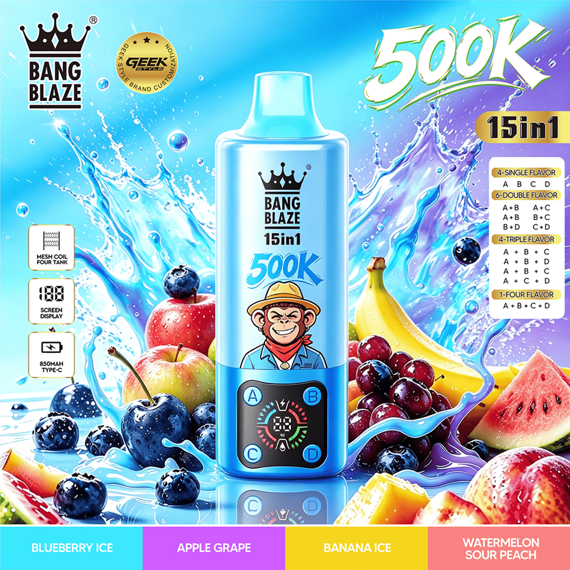 bang-blaze-15-in-1-500k-einweg-vape-15-sorten-mesh-coil image 2