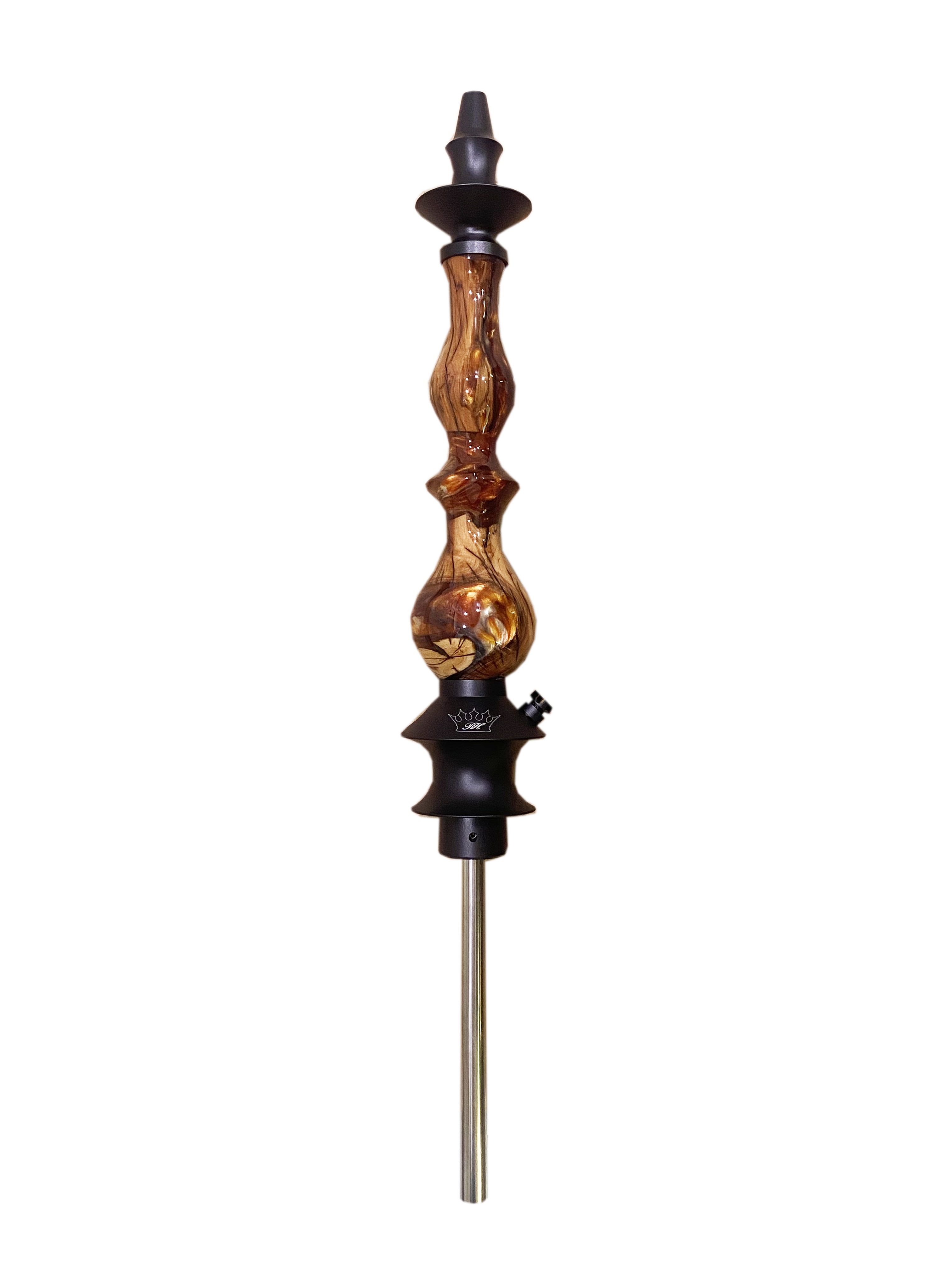 regal-queen-winewood-epoxy-shisha-mit-crown-tray image 1
