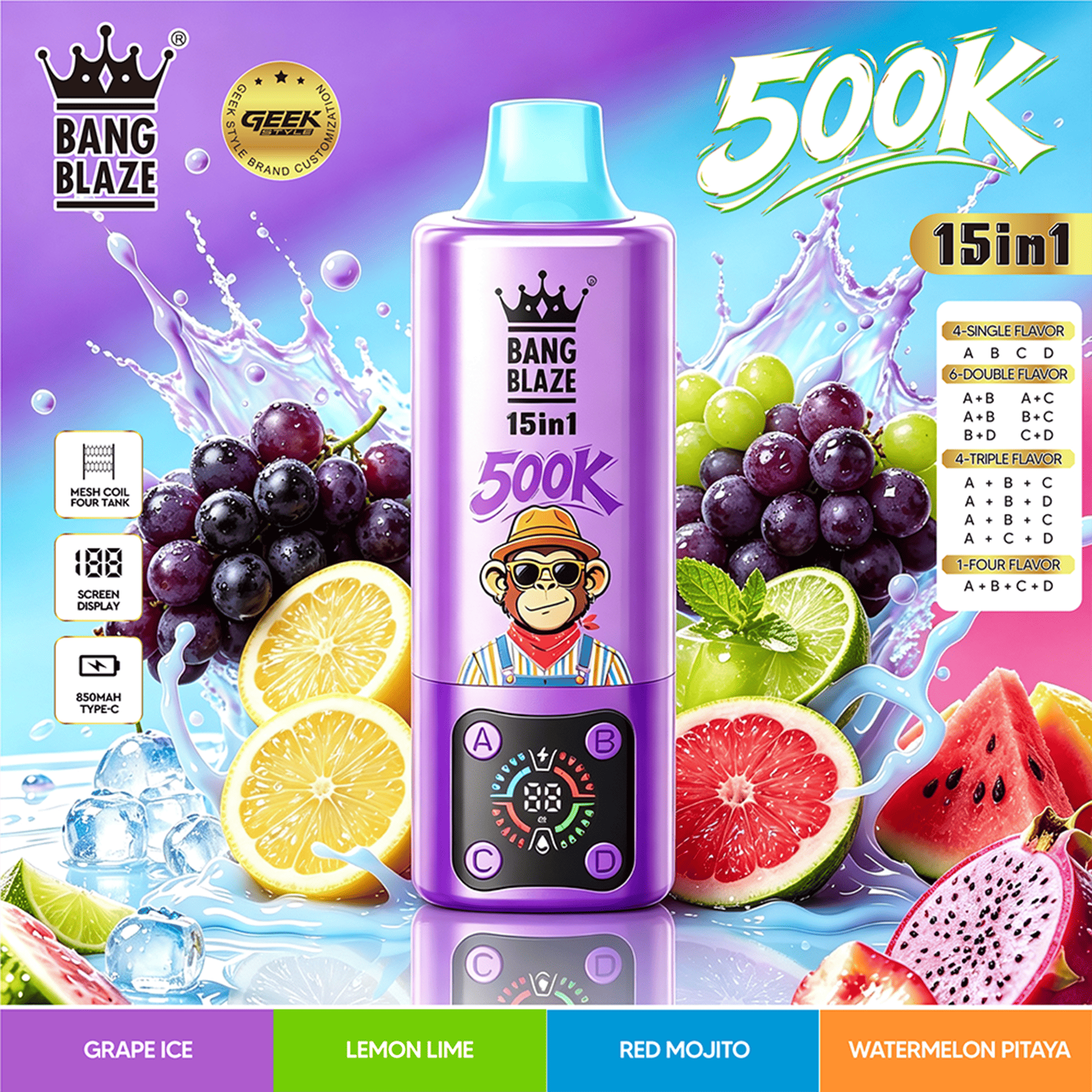 bang-blaze-15-in-1-500k-einweg-vape-15-sorten-mesh-coil image 4