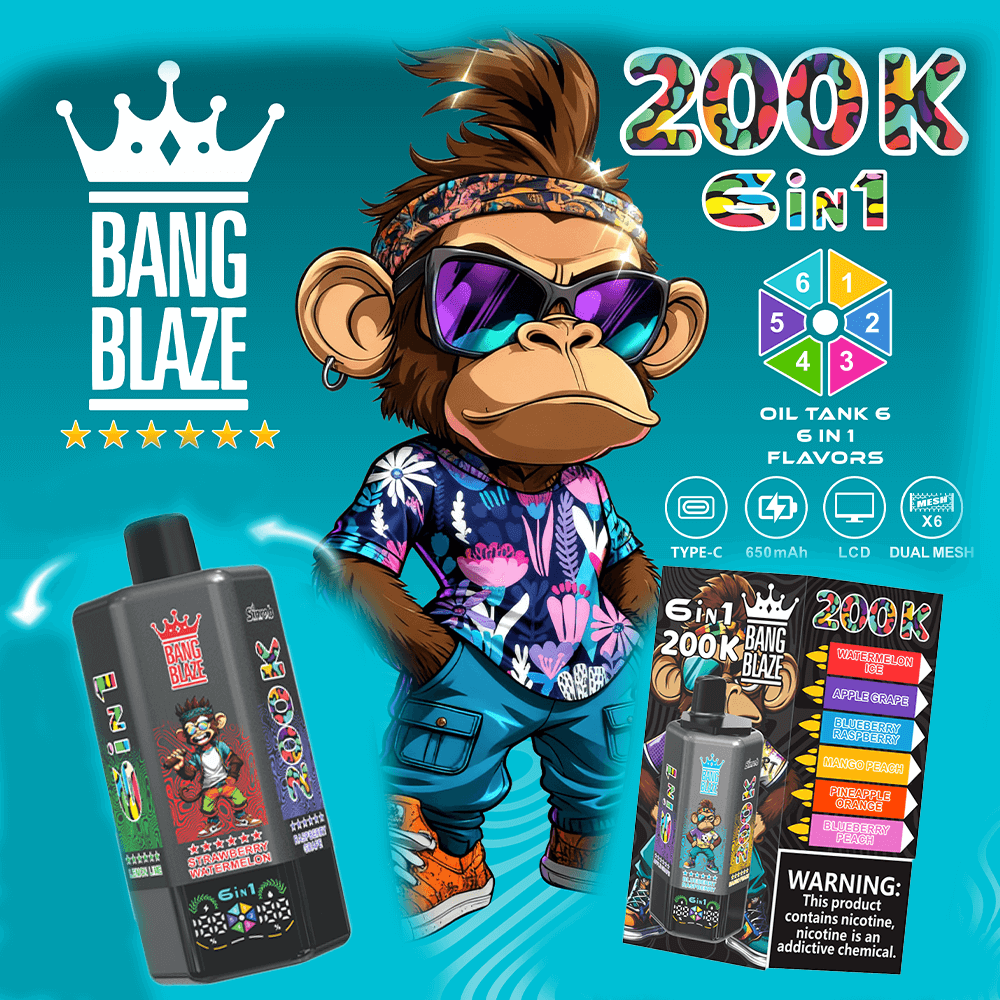 bang-blaze-200k-einweg-vape-6-in-1-200-000-puffs image 1