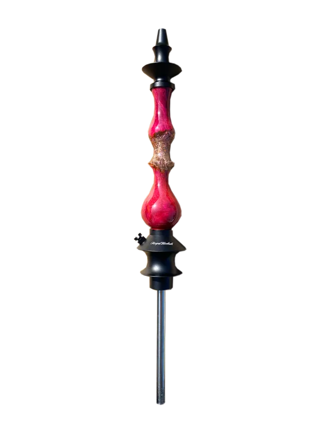 regal-queen-pink-burl-shisha-gold-flakes-epoxy image 1