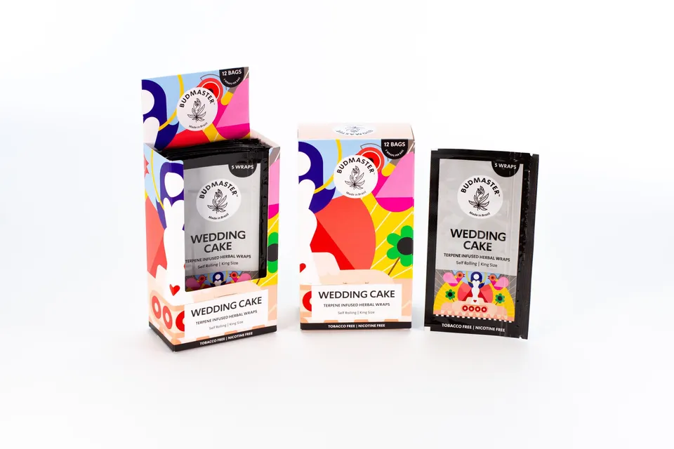 budmaster-wedding-cake-blunt-wraps-nikotinfrei-12er-pack image 1