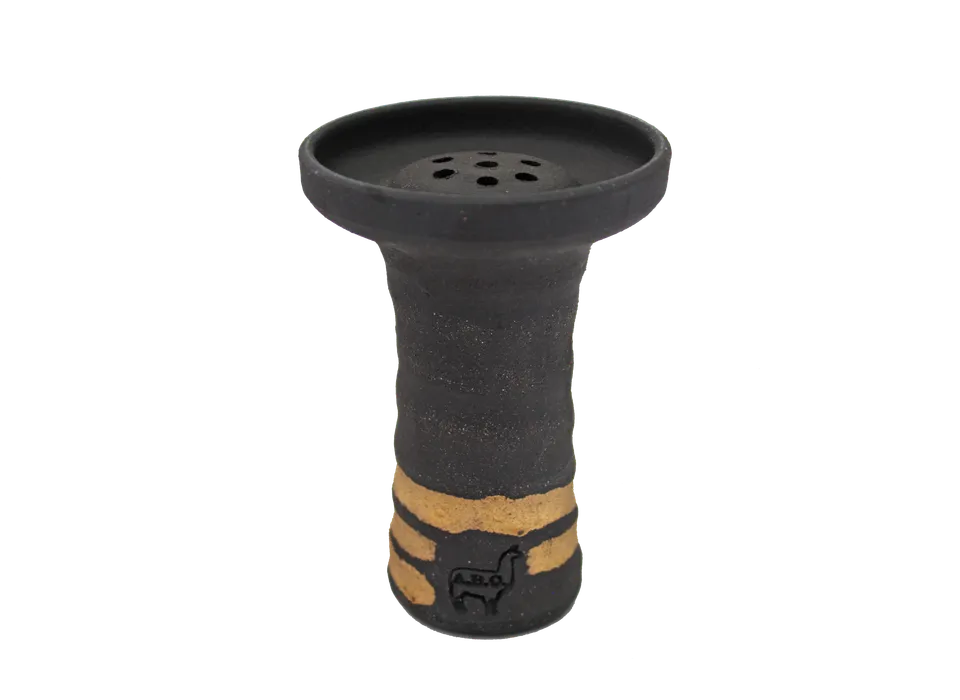 alpaca-egy-black-clay-gold-shisha-kopf image 1