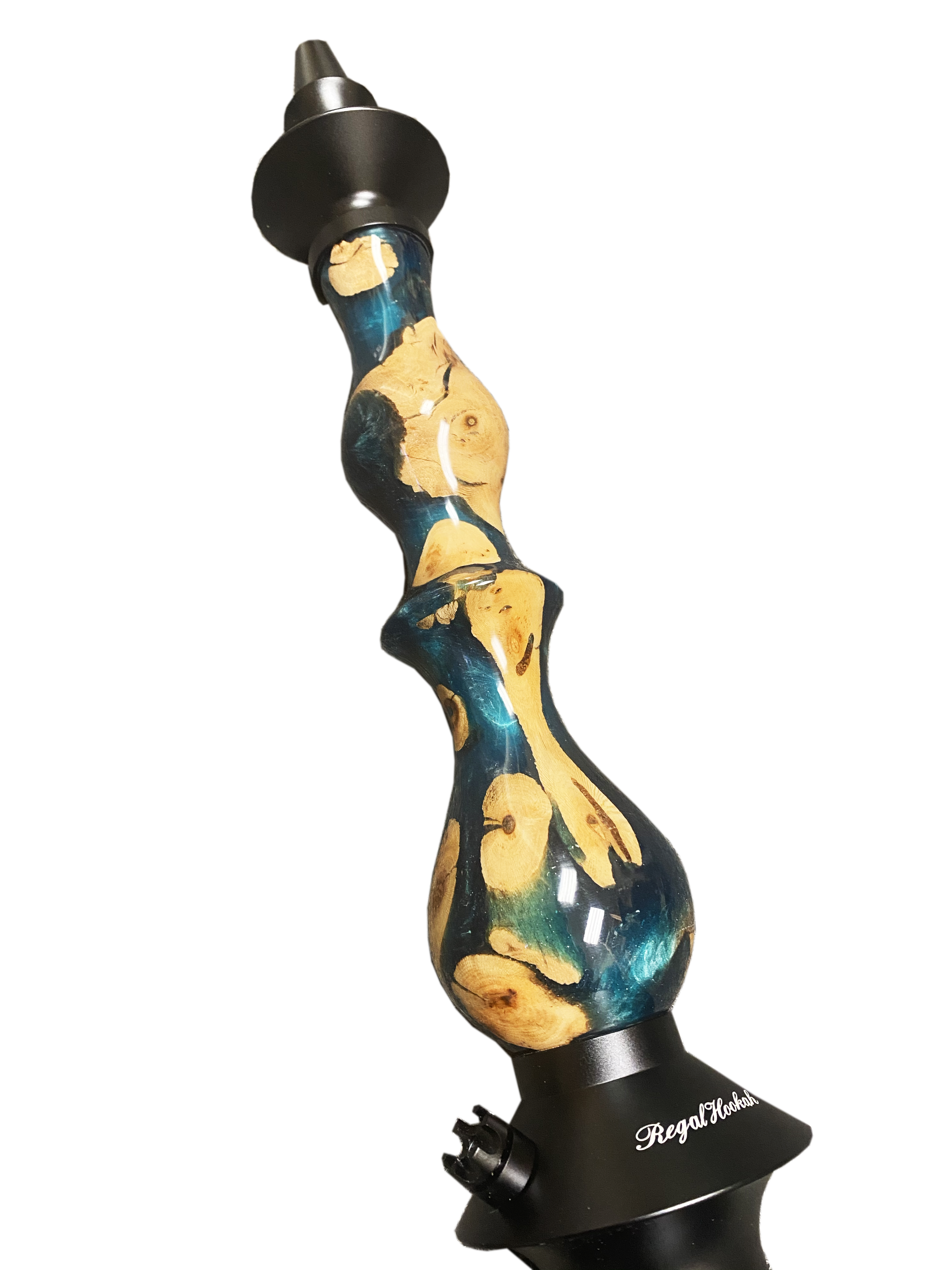 regal-queen-burl-winewood-emerald-green-shisha-mit-bowl-set image 2