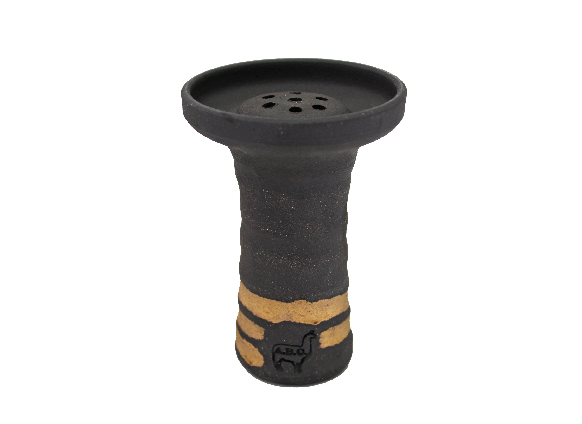 alpaca-egy-black-clay-gold-shisha-kopf image 1