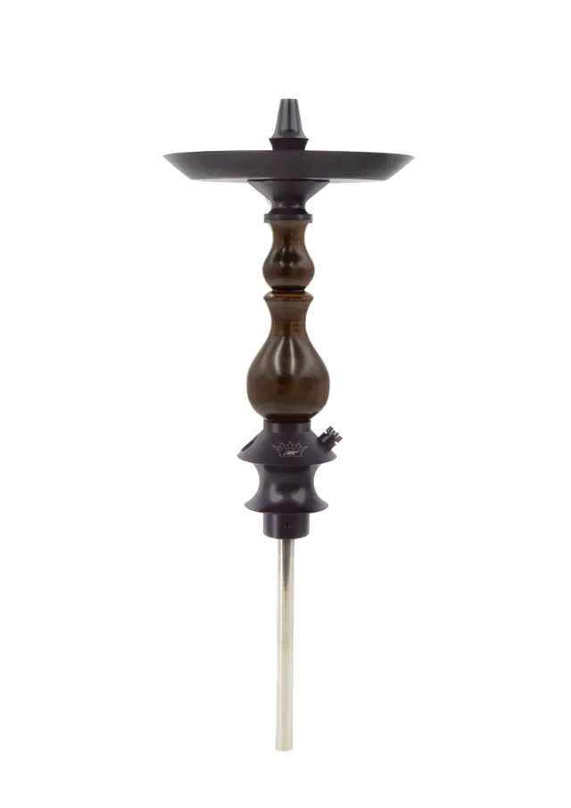 regal-bishop-brown-wood-shisha-edelstahl-2-bowls image 1