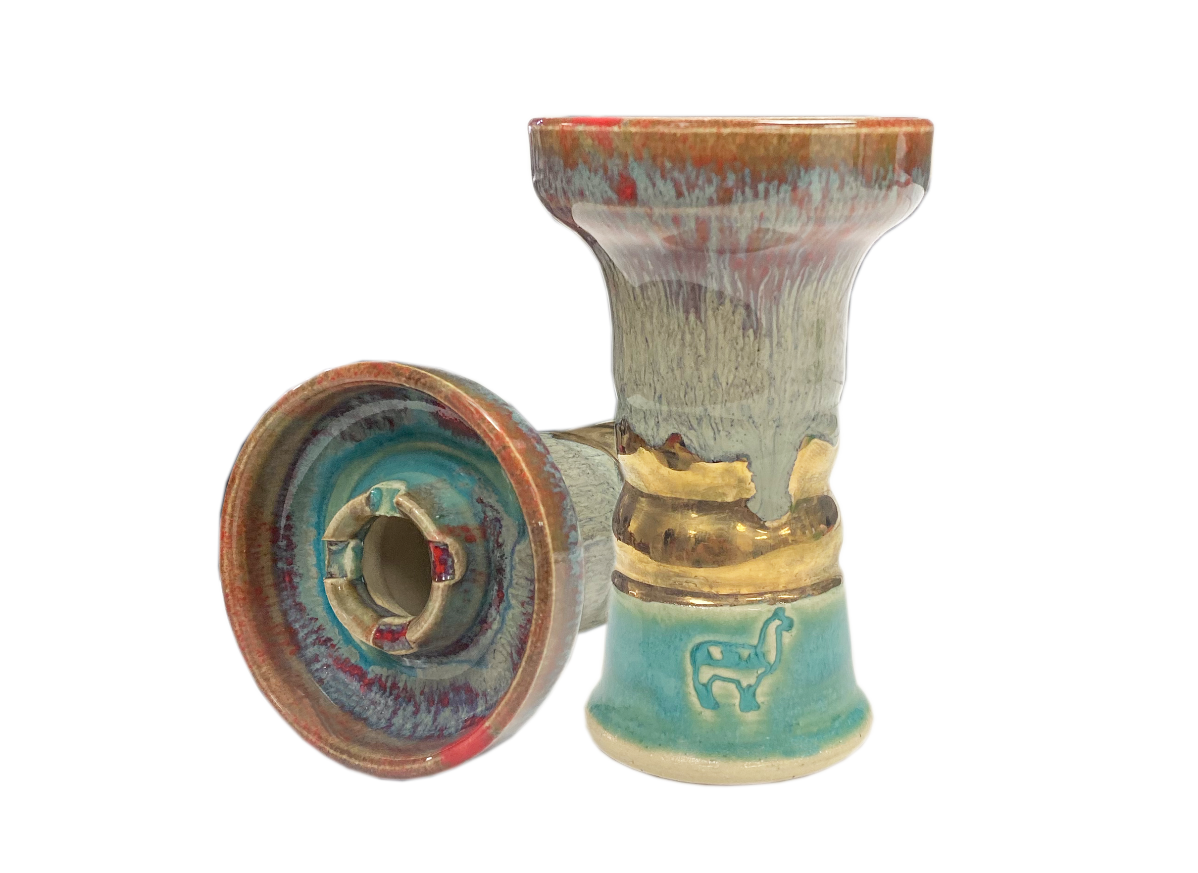 alpaca-mini-rook-18k-gold-bowl-shisha-kopf-klein image 1