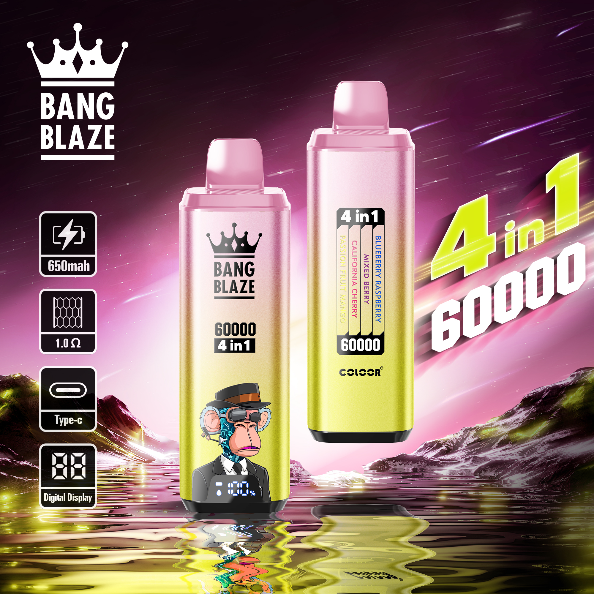 bang-blaze-60k-4-in-1-einweg-vape-60-000-z-ge-60ml-set image 2