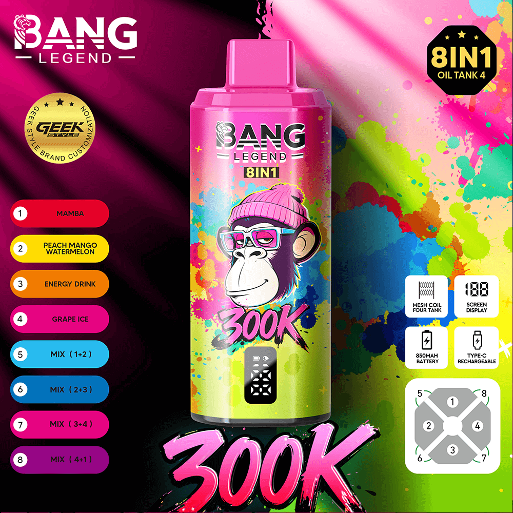 bang-vape-bang-legend-geek-300k-einweg-vape-8-in-1-300000 image 6