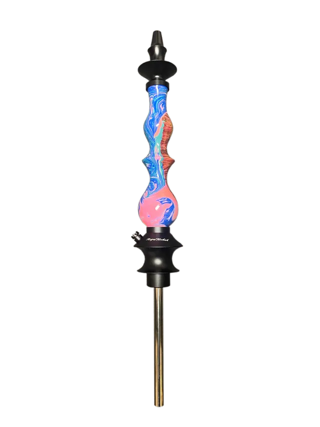 regal-hookah-queen-burl-shisha-blau-pink-epoxy image 1