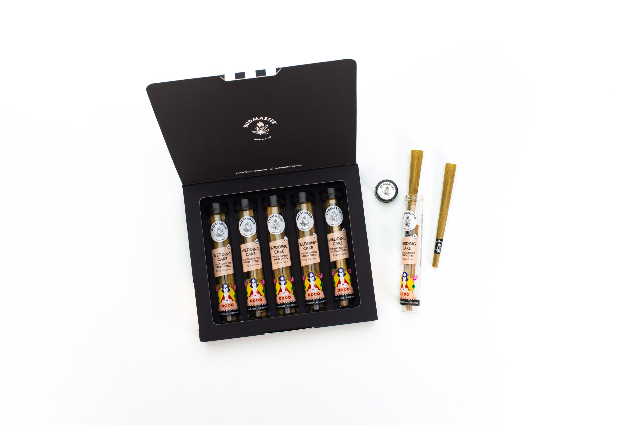 budmaster-blunt-cones-wedding-cake-blunts-5er-pack-nikotinfrei image 2
