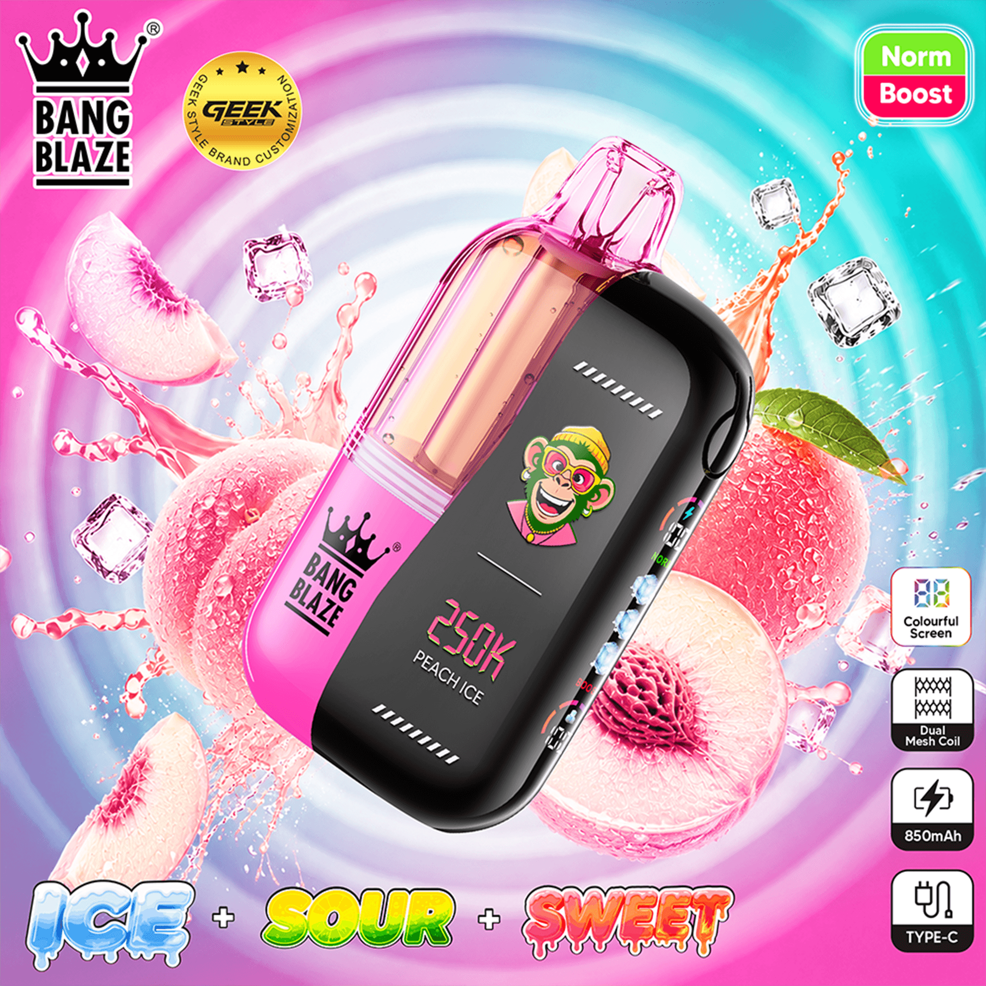 bang-blaze-250k-einweg-vape-23ml-dual-chamber-airflow image 6