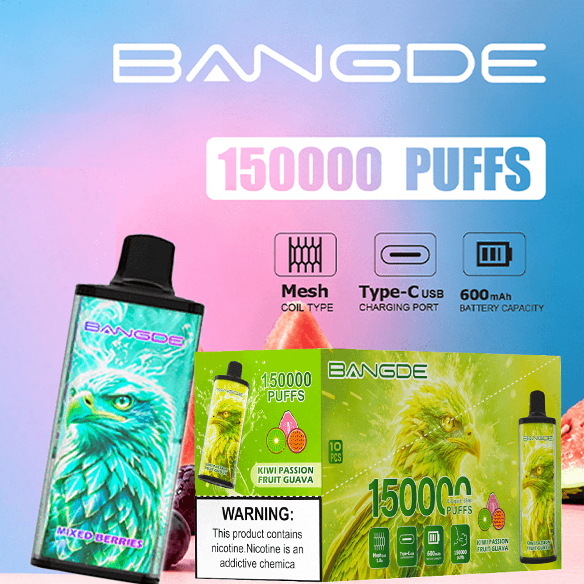bang-de-150k-disposable-vape-single-flavor-mesh image 1