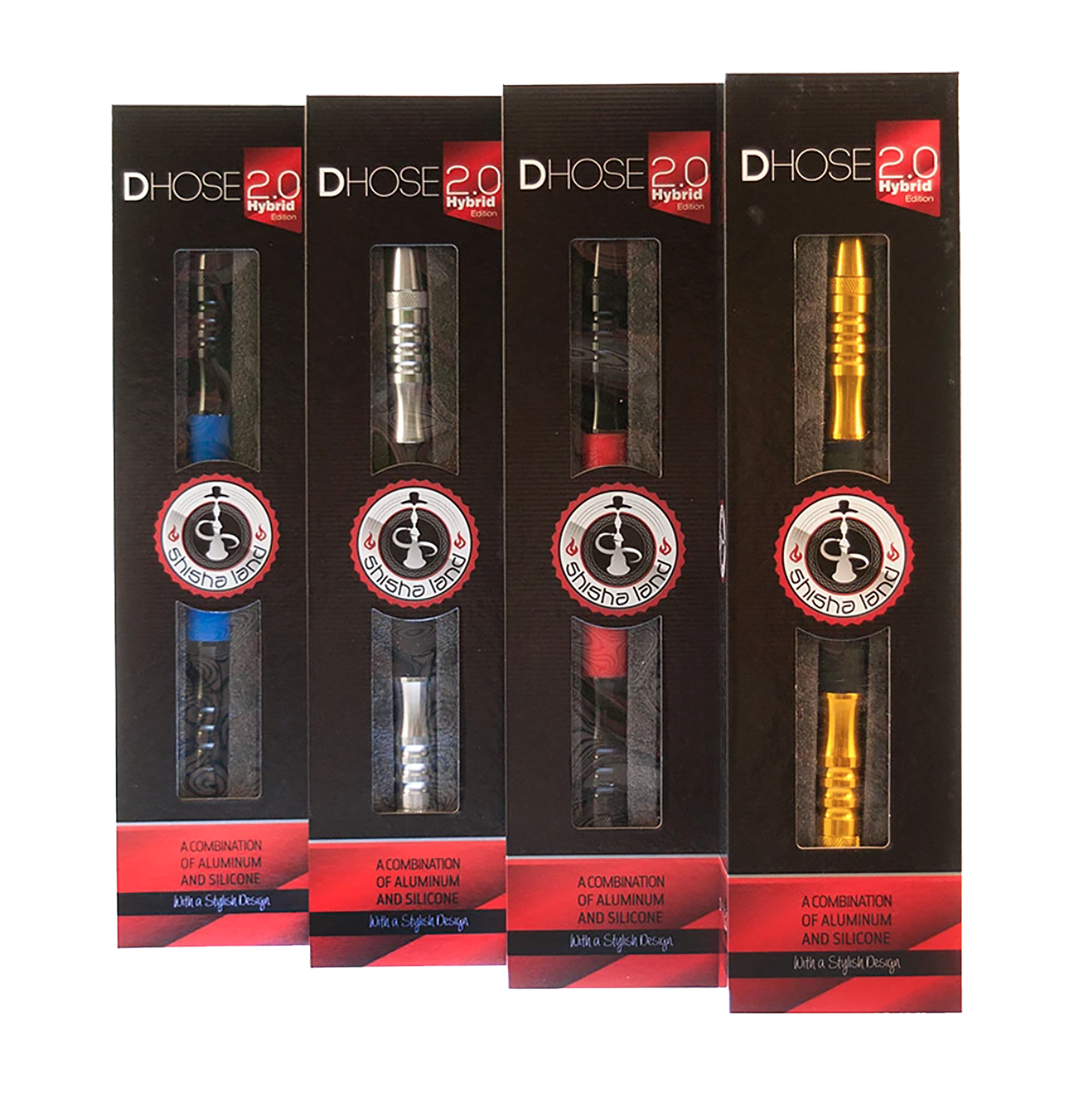 d-hose-hybrid-2-0-shisha-schlauch-rot-183cm-alu image 1