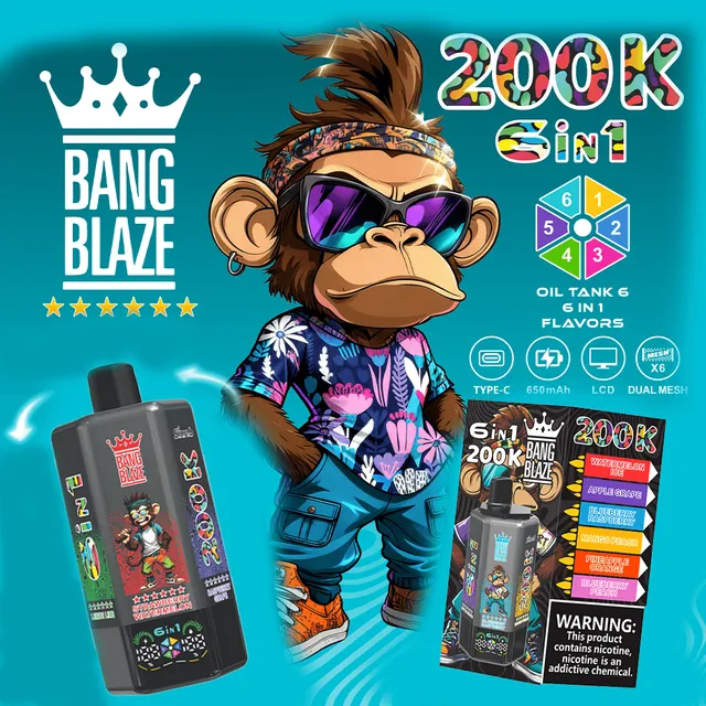 bang-blaze-200k-einweg-vape-6-in-1-200-000-puffs image 1