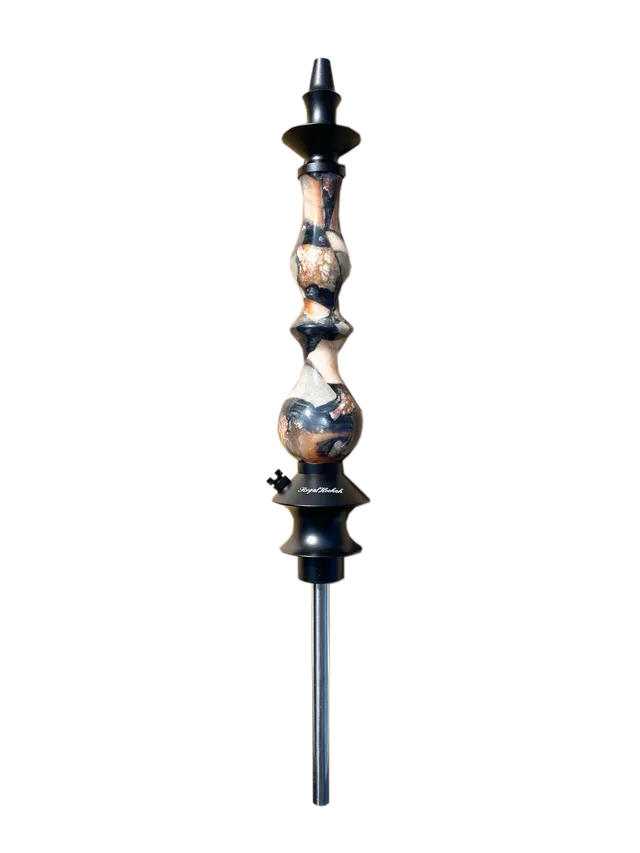 regal-queen-stone-black-white-shisha-edelstahl-holz image 1