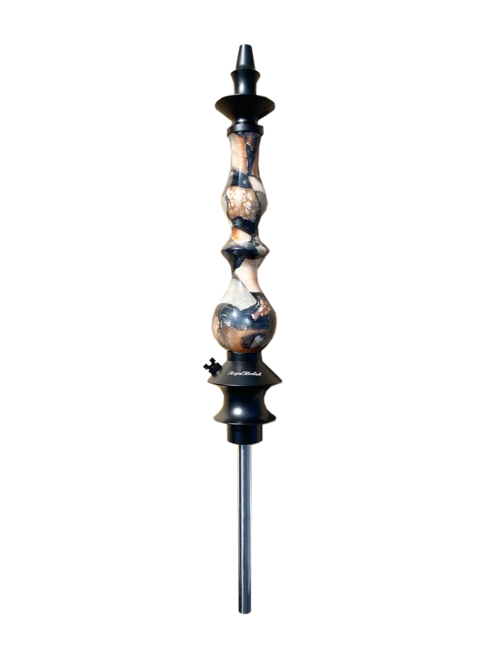regal-queen-stone-black-white-shisha-edelstahl-holz image 1