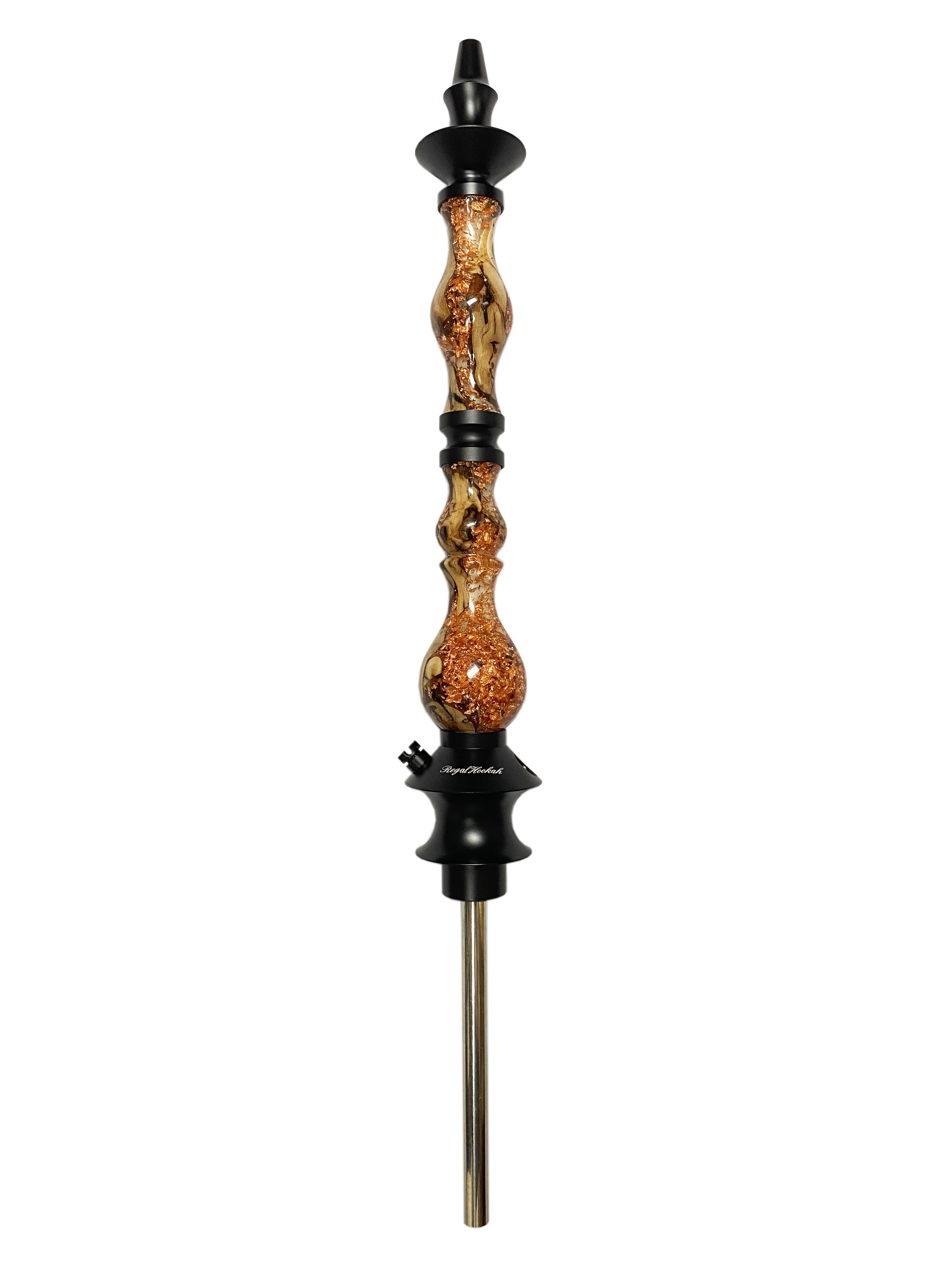 regal-king-shisha-winewood-copper-gold-flake image 1