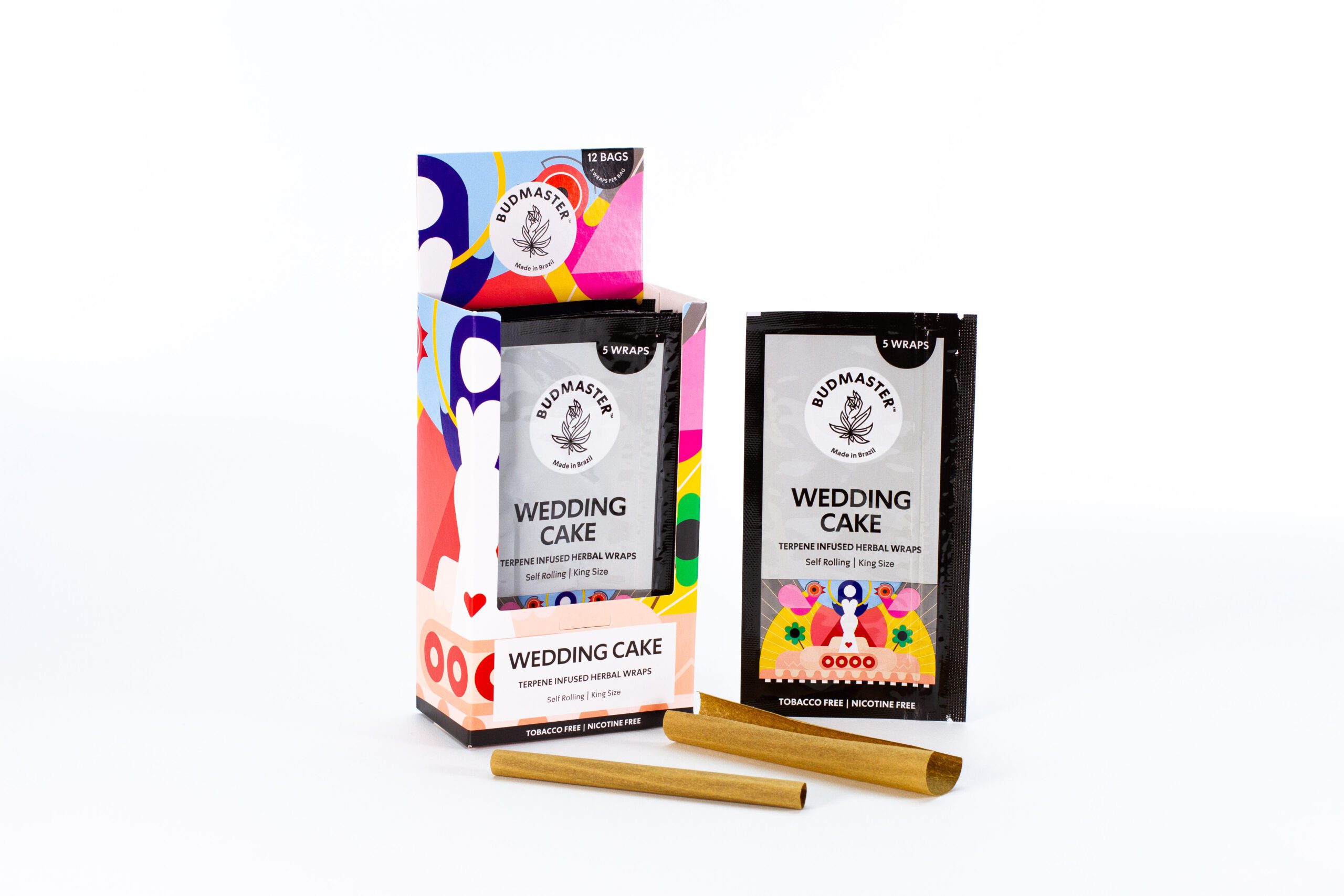 budmaster-wedding-cake-blunt-wraps-nikotinfrei-12er-pack image 2