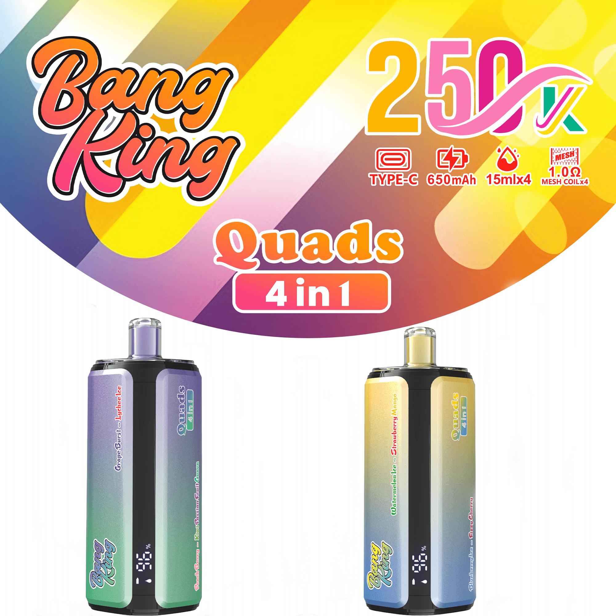 bang-king-250k-einweg-vape-4-in-1-sorten-mesh-coil image 1
