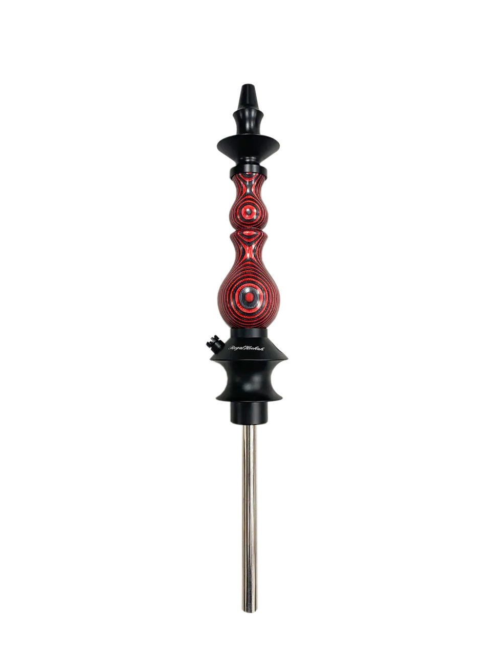 regal-bishop-dymondwood-red-shisha-edelstahl-weitdurchzug image 1