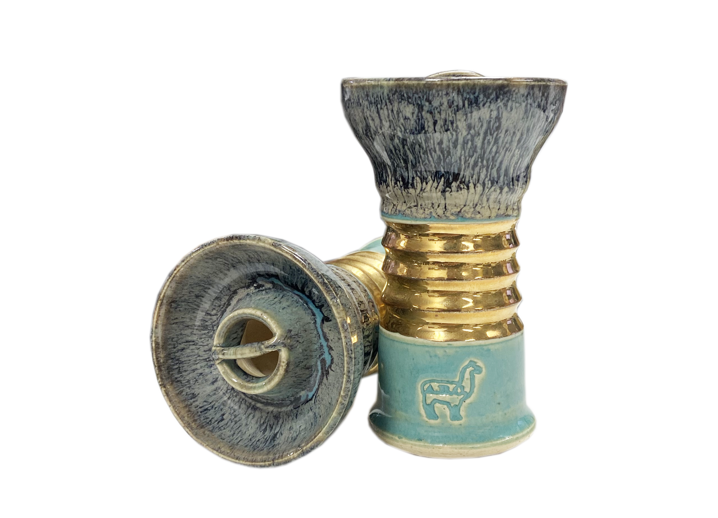 alpaca-predator-18k-gold-bowl-shisha-kopf-folie image 1
