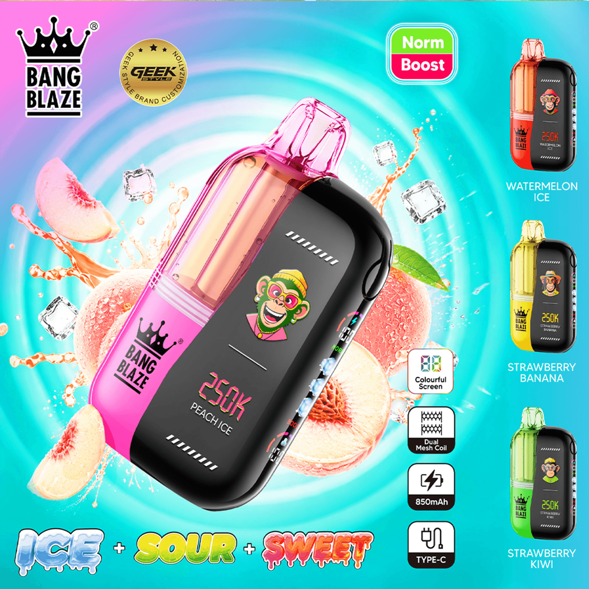 bang-blaze-250k-einweg-vape-23ml-dual-chamber-airflow image 1