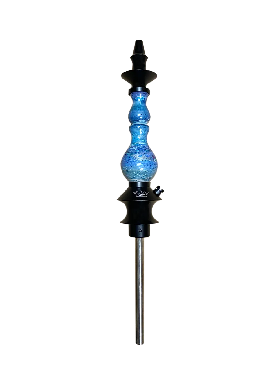 regal-bishop-shisha-blue-silver-swirl-komplettset-holz image 1