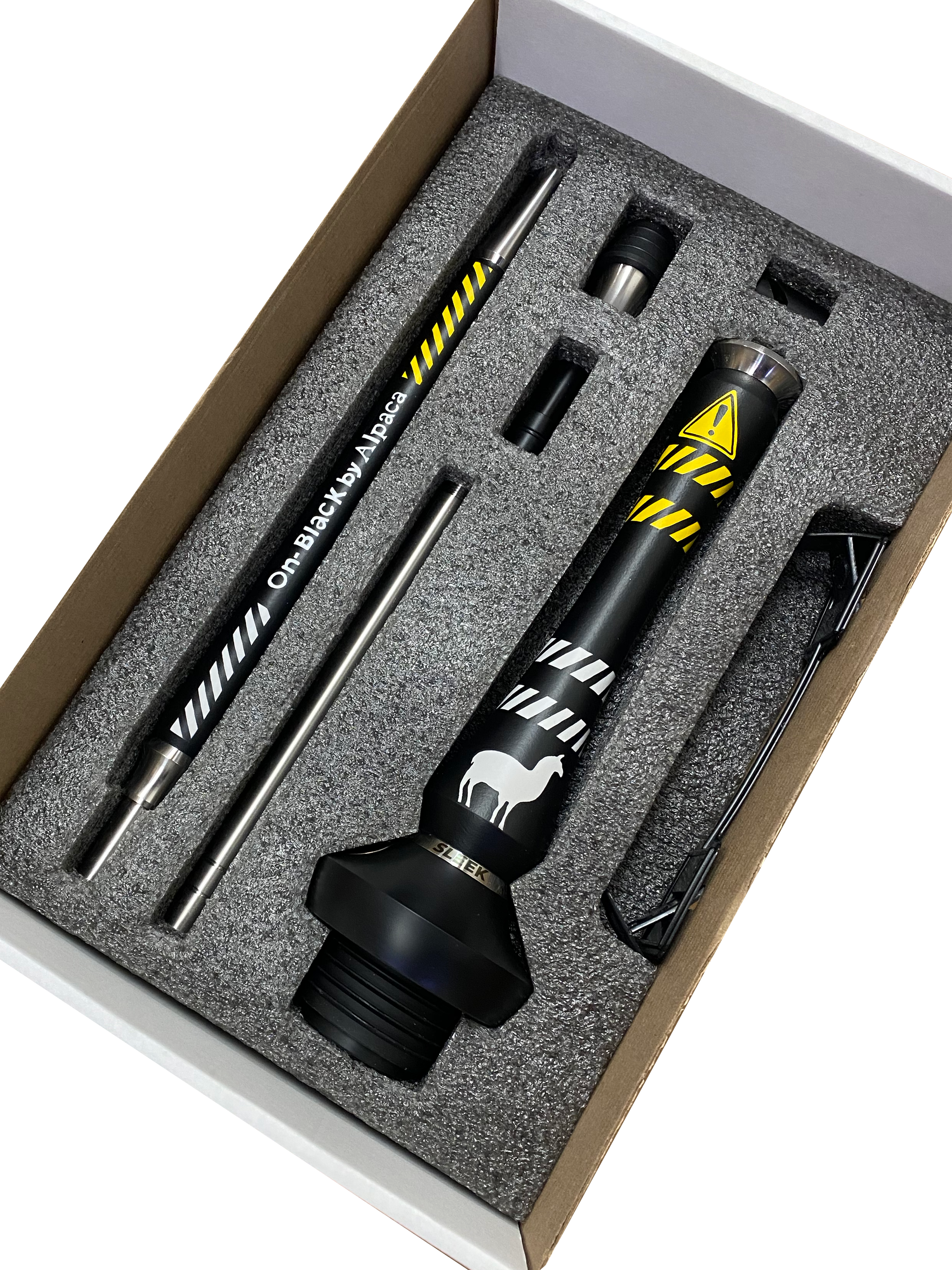 union-x-alpaca-sleek-shisha-on-black-limited-edelstahl image 1