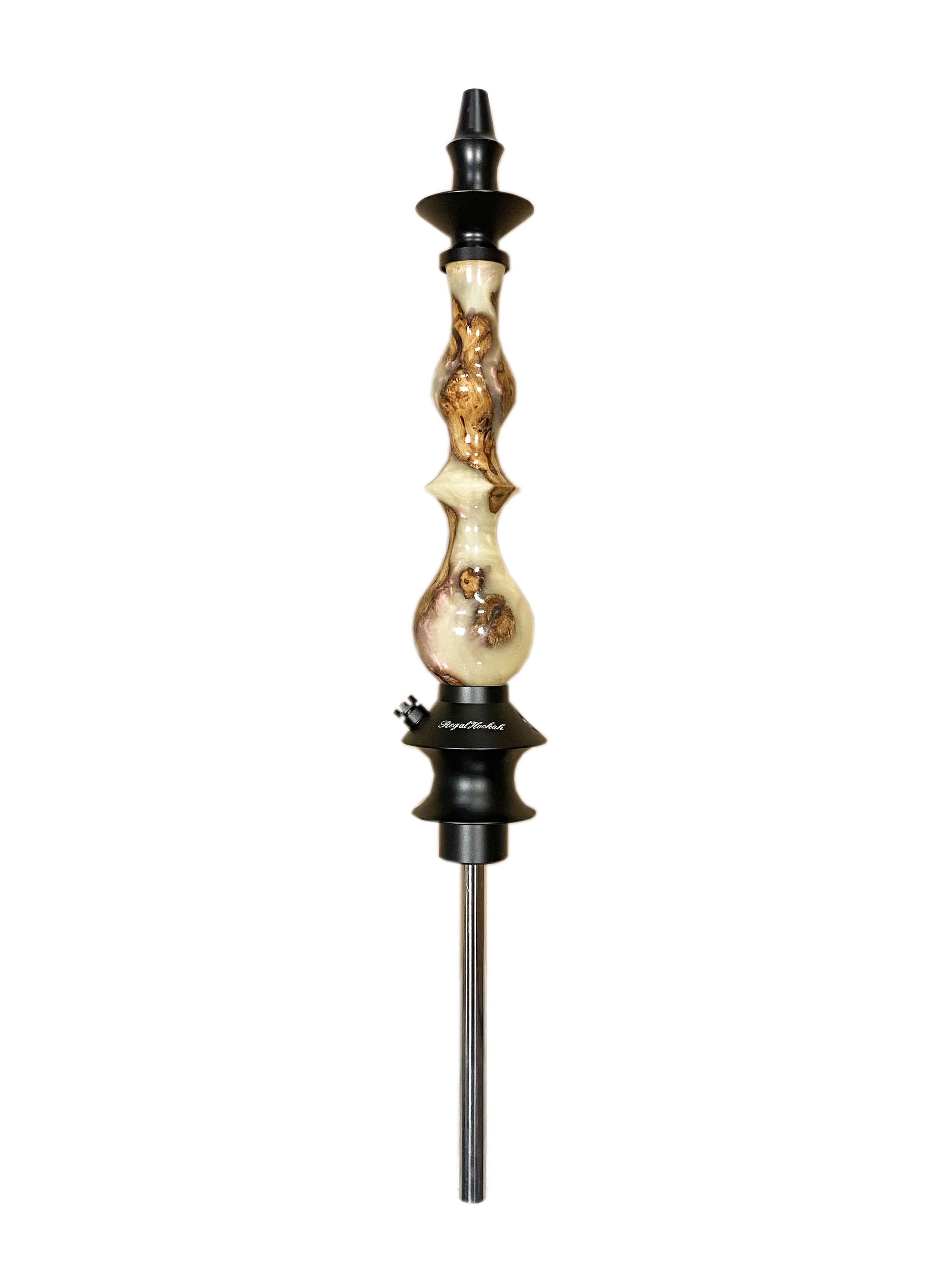 regal-queen-pear-winewood-pink-swirl-epoxy-shisha-komplettset image 1