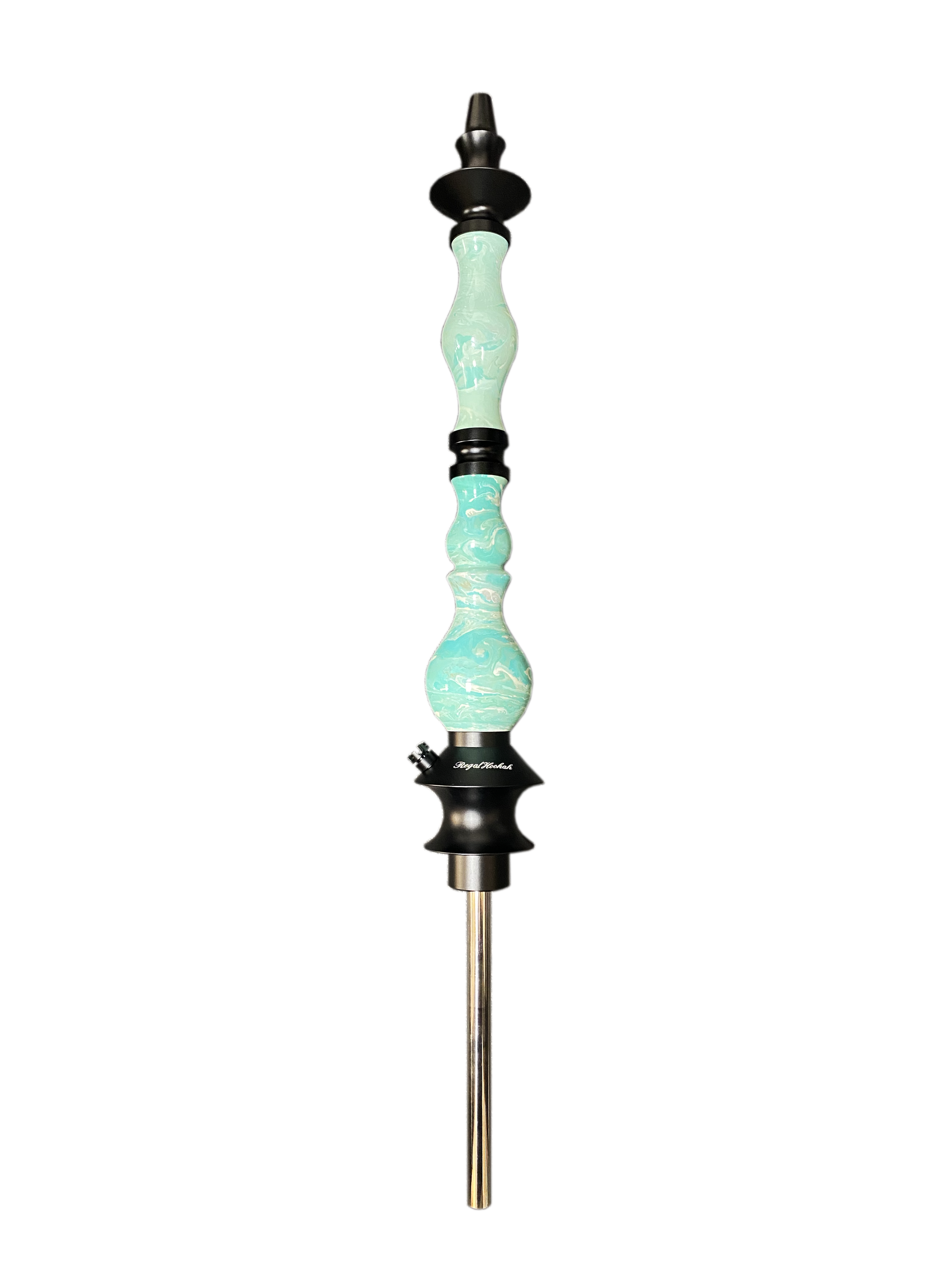 regal-queen-blue-white-swirl-shisha-edelstahl-holz image 1