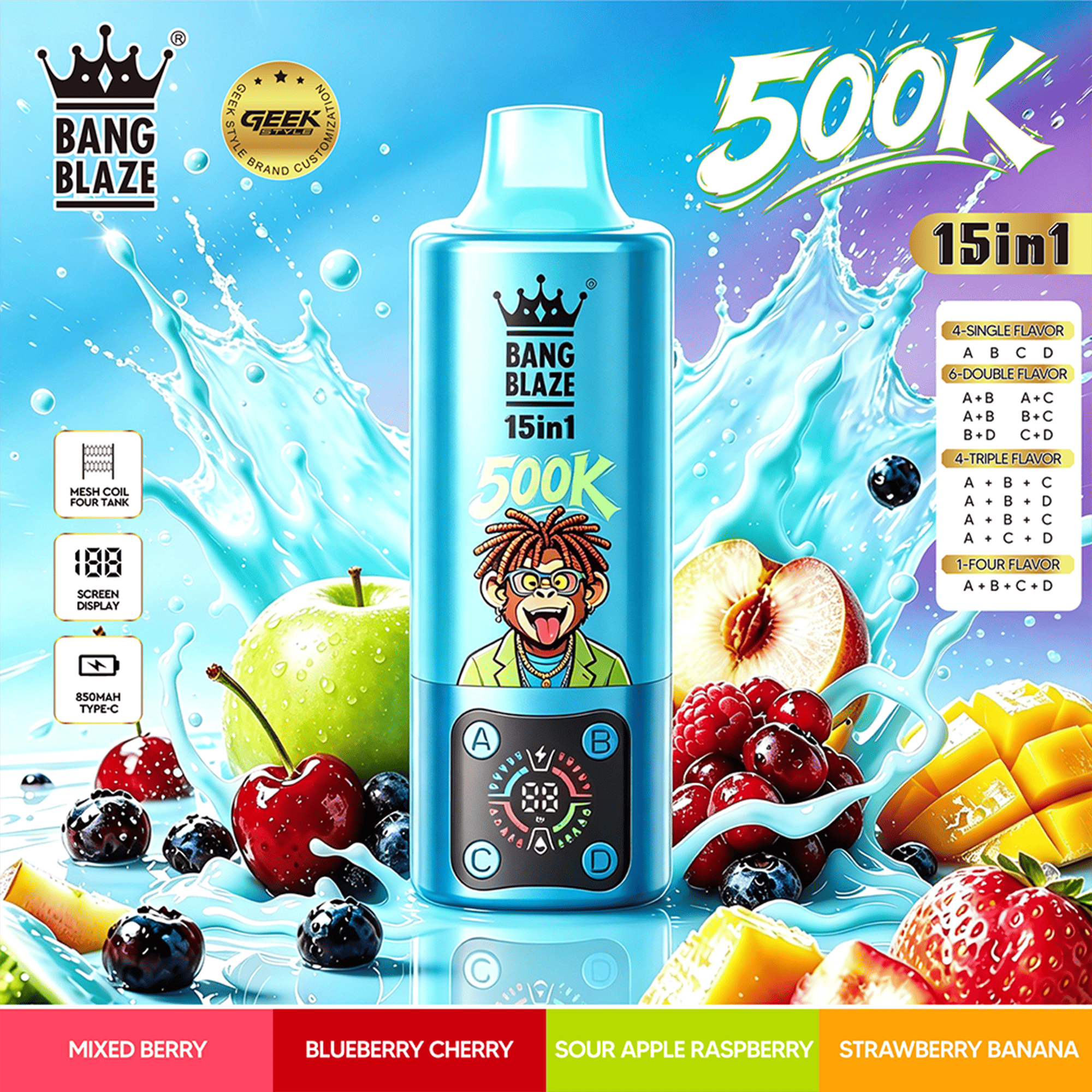 bang-blaze-15-in-1-500k-einweg-vape-15-sorten-mesh-coil image 5